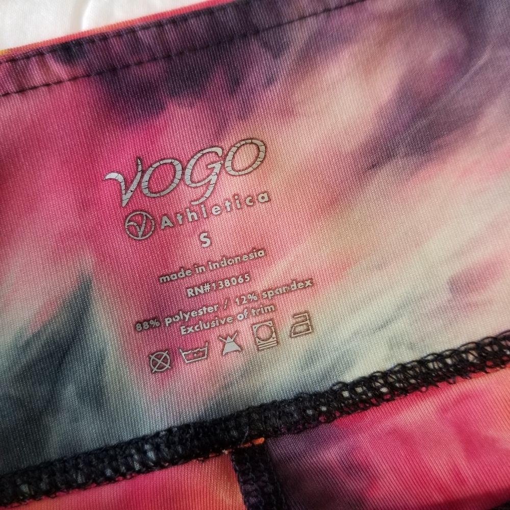 Vogo Athletica Tie Dye Compression Leggings S EC - Picture 4 of 7
